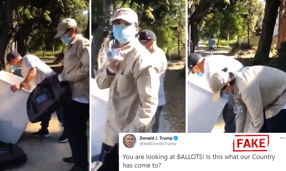 Fact Check: Donald Trump Shares Video To Push Claims Of Ballot Fraud