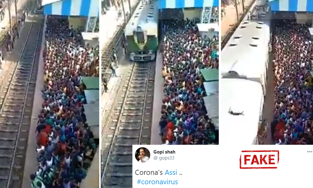 Fact Check: Old Video Shared With Claim Of Mass Gathering Of Crowd At A Railway Station Amid Coronavirus Pandemic