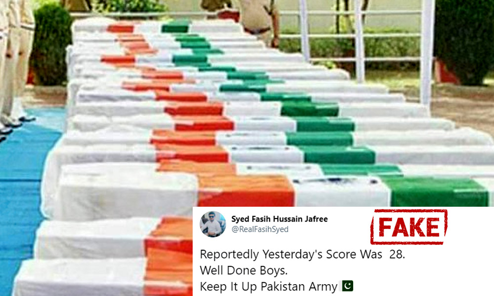 Fact Check: Pakistanis Share Old Image With False Claims Of Their Army Killing 28 Indian Soldiers In Recent Ambushes