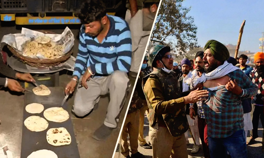 Protesting Farmers Turn Highway Into Mega Kitchen, Offer Food To Passersby, Cops
