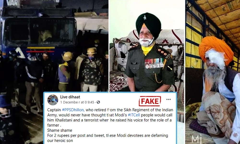 Fact Check: The Viral Image Of Farmer Injured During Protest Is Not Of Captain PPS Dhillon (Retd.)