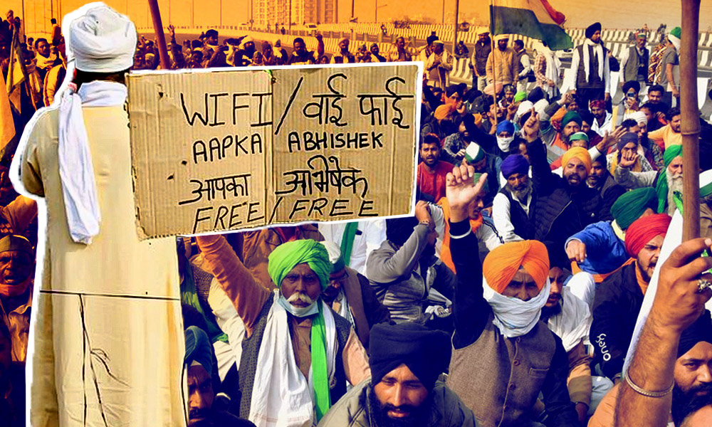 Protesting Farmers At Singhu Border Get Free WiFi Service As Gupt Sewa