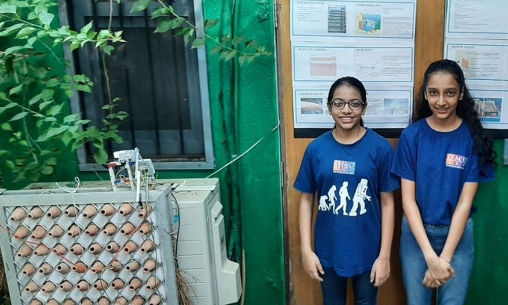 Mumbai Girls Device That Cools Warm Air Blowing From AC Wins World Robot Olympiad