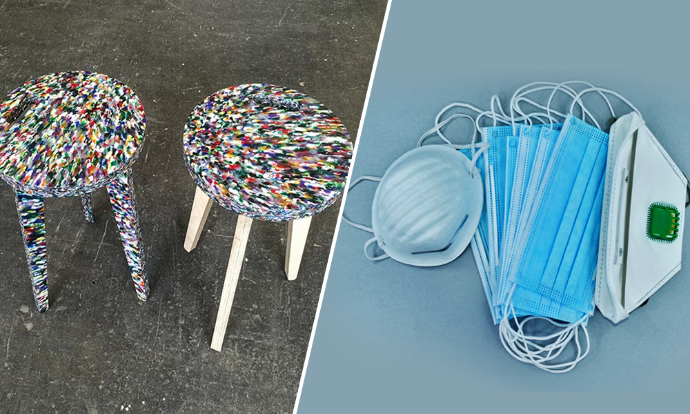 South Korean Student Designs Stools From Discarded Face Masks
