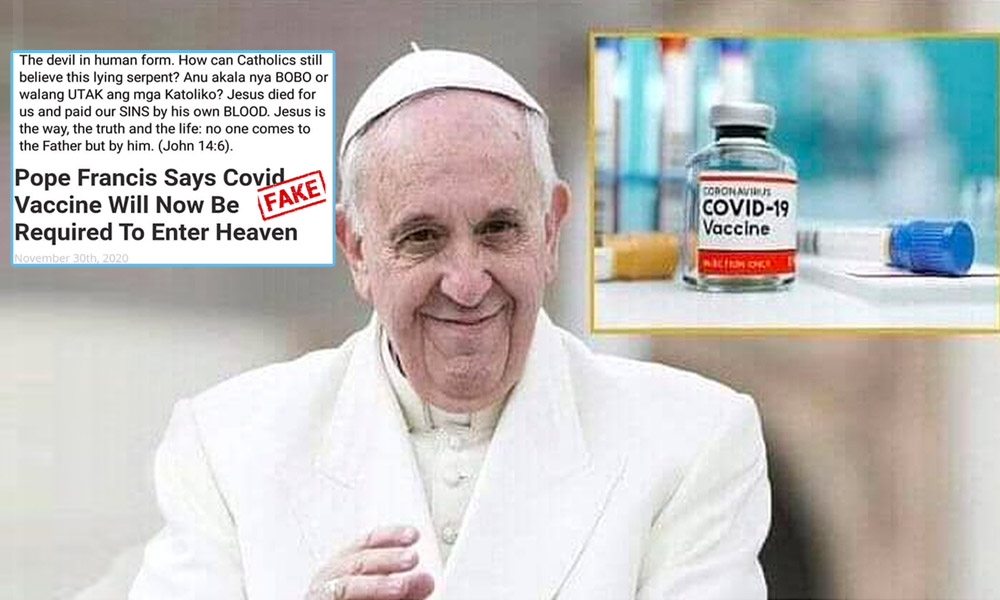 Fact Check: Content From Satirical Site Goes Viral As Pope Franciss Statement On COVID Vaccine