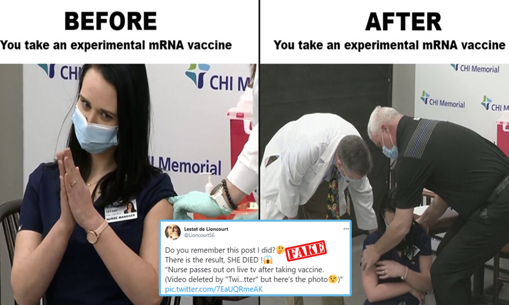 Fact Check: Nurse Receiving Coronavirus Vaccine Has Not Died As Claimed By Many Social Media Users