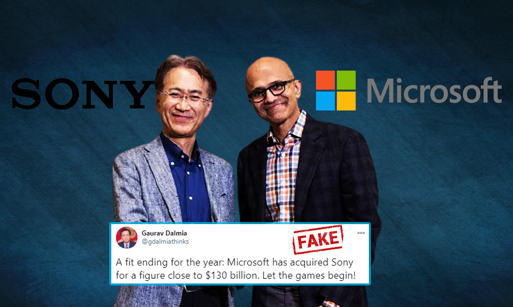 Fact Check: No, Microsoft Has Not Acquired Sony