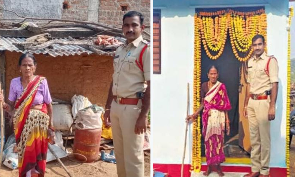 I Was Disturbed By Her Sad State: Telangana Cop Builds New Home For 70-Year-Old Woman