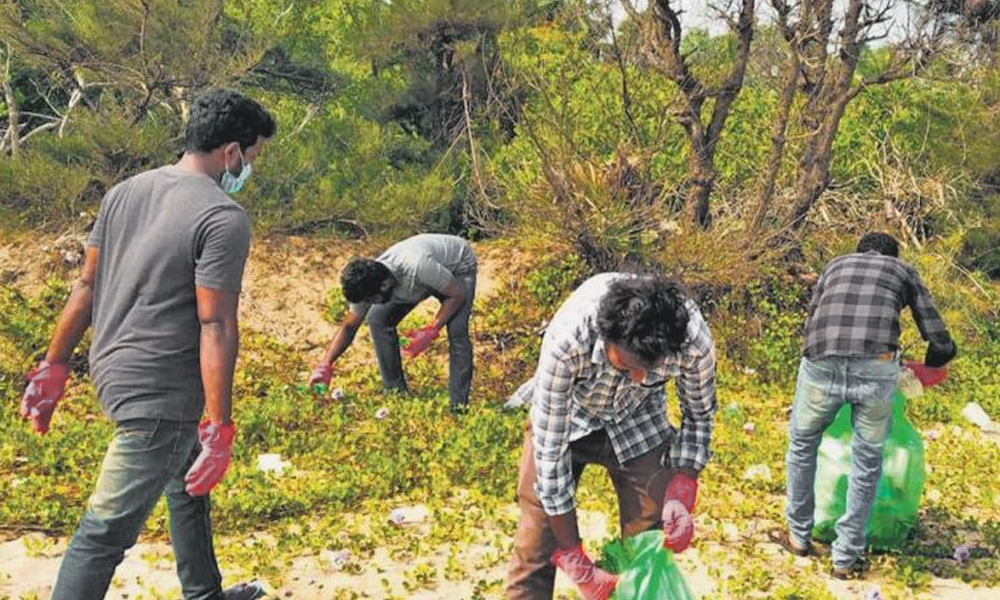 Andhra Pradesh: Mandasa Youth Come Forward To Clear-Up Litter On Beaches