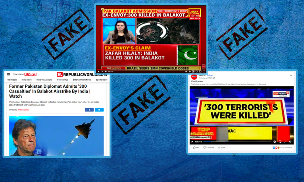 Fact Check: Indian Media Falsely Reports Ex-Pak Diplomat Admits 300 Killed In Balakot Strike