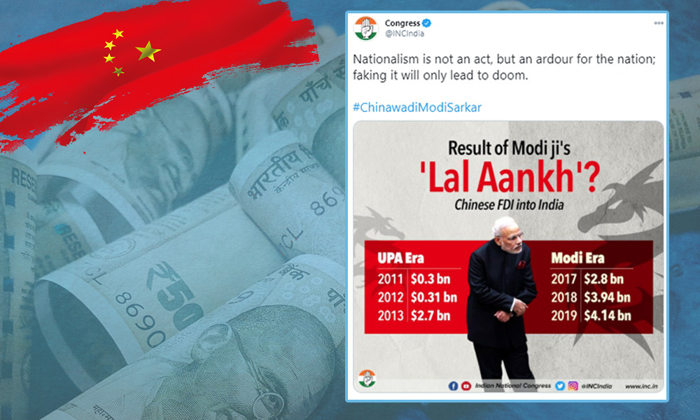 Fact Check: PIB Fact Check Says Congress Wrongly Claimed Chinese FDI Drastically Rose During Modi Regime
