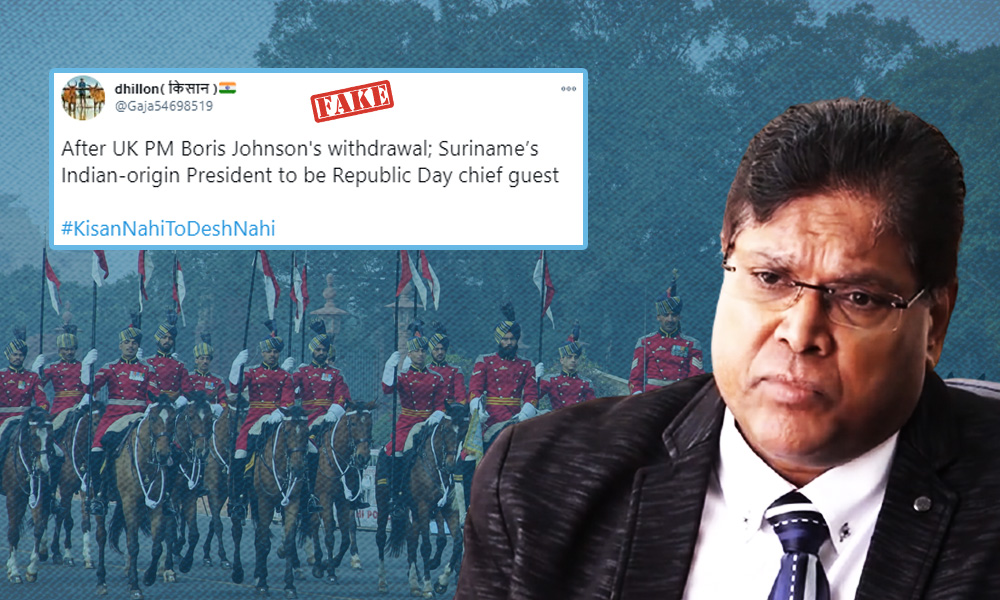 Fact Check: Media Falsely Reports President Of Suriname Is Going To Be Republic Day Chief Guest