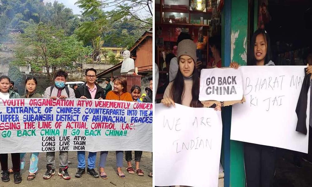 Go Back China: Youth Protests In Arunachal Pradesh Over Construction Of Chinese Village