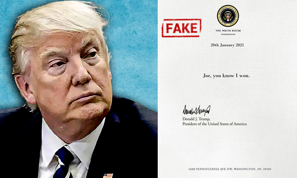 Fact Check: No, The Viral Letter Is Not The One Written By Donald Trump To Joe Biden