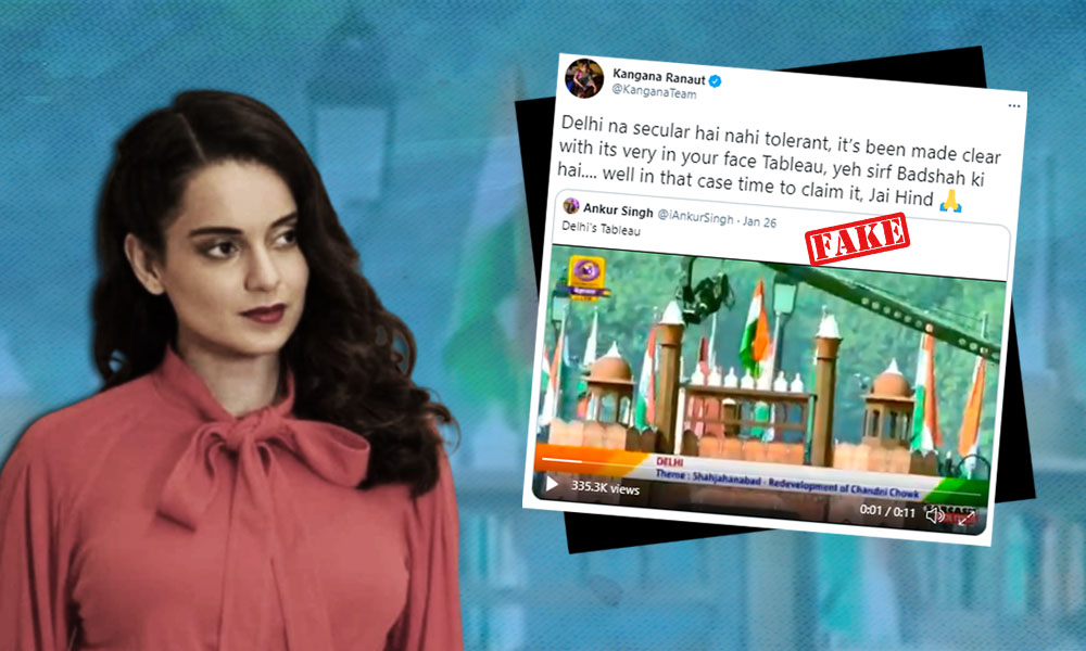 Fact Check: Kangana Ranaut Shares Clipped Video Claiming Delhis Tableau Focused On Muslims And Mughal Culture