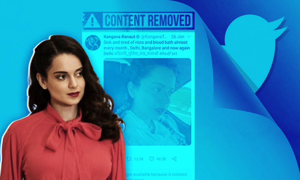 Twitter Pulls Down Tweets By Kangana Ranaut Over Violation Of Guidelines