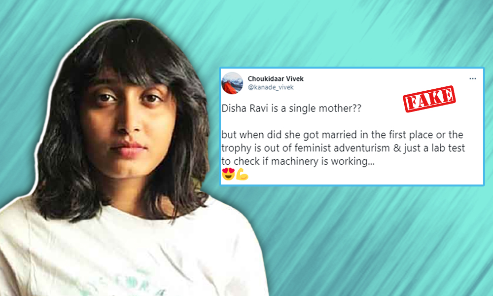 Fact Check: Times Now Misresports Disha Is A Single Mother, Netizens Use It To Malign Her Character