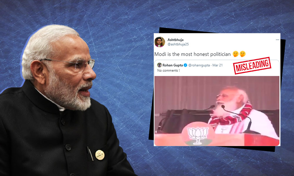 Fact Check: Edited Video Of PM Modi Saying Show Dreams To Poor, Tell Lies Viral