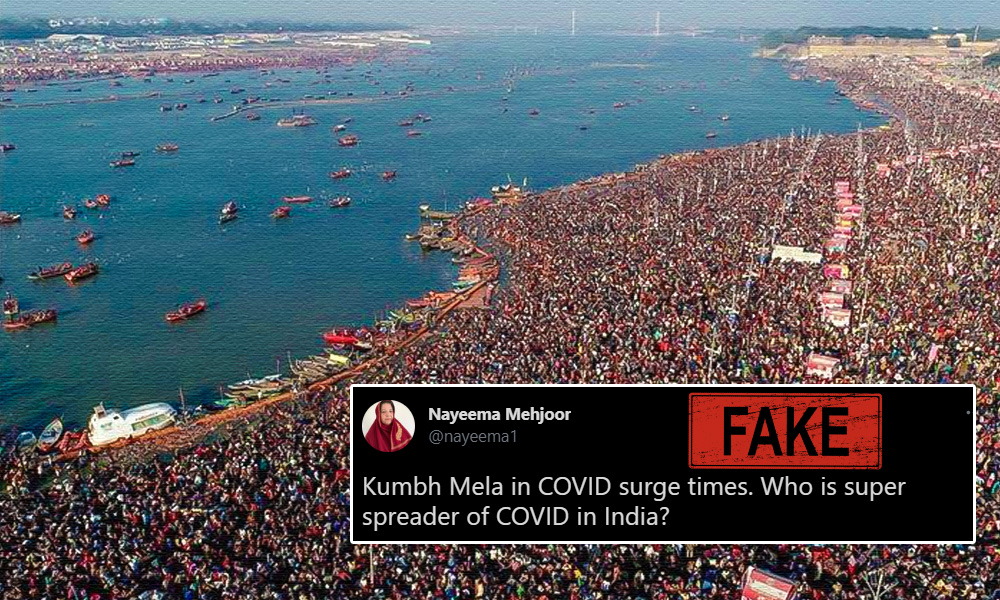 No, The Viral Image Is Not Of Kumbh Mela, Haridwar As Claimed By Many Netizens