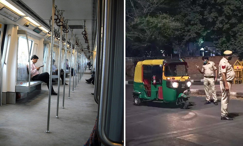 Delhi Imposes New COVID-19 Curbs: No Gatherings, 50% Occupancy In Metro, Buses, Theatres
