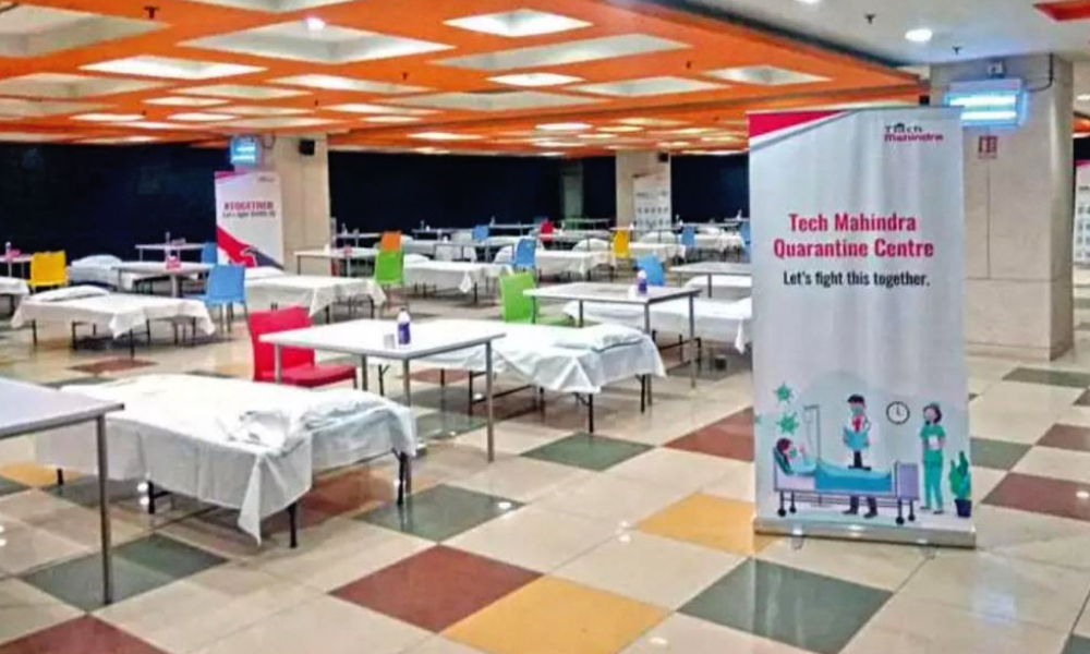 Noida: Tech Mahindra Turns Office Cafeteria Into 40-Bed COVID-19 Care Facility
