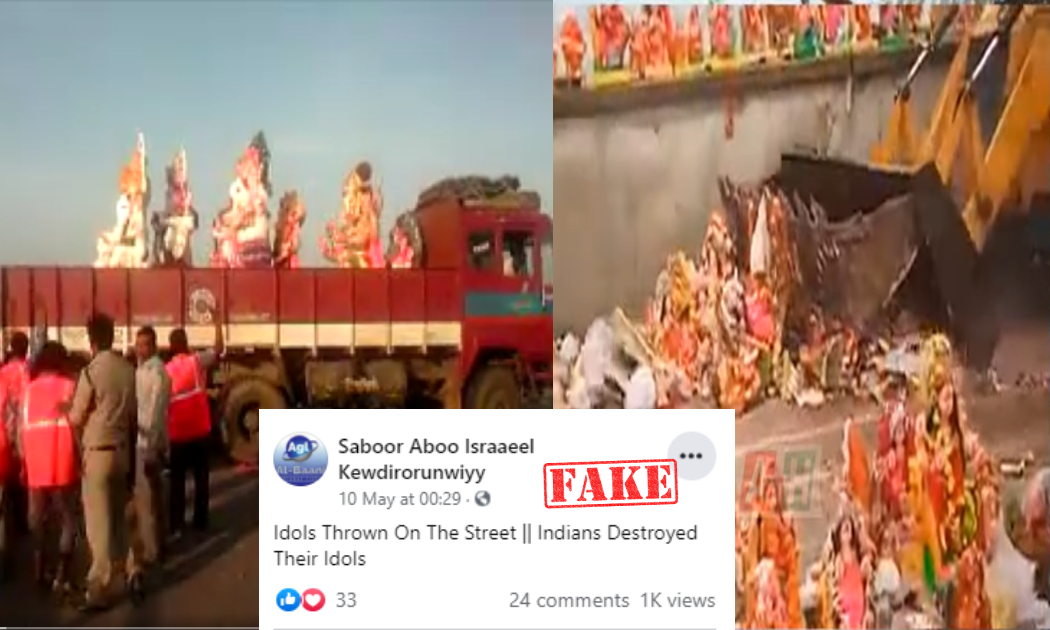 Video Goes Viral With False Claim Of  Hindus Throwing Idols Amid COVID-19 Crisis