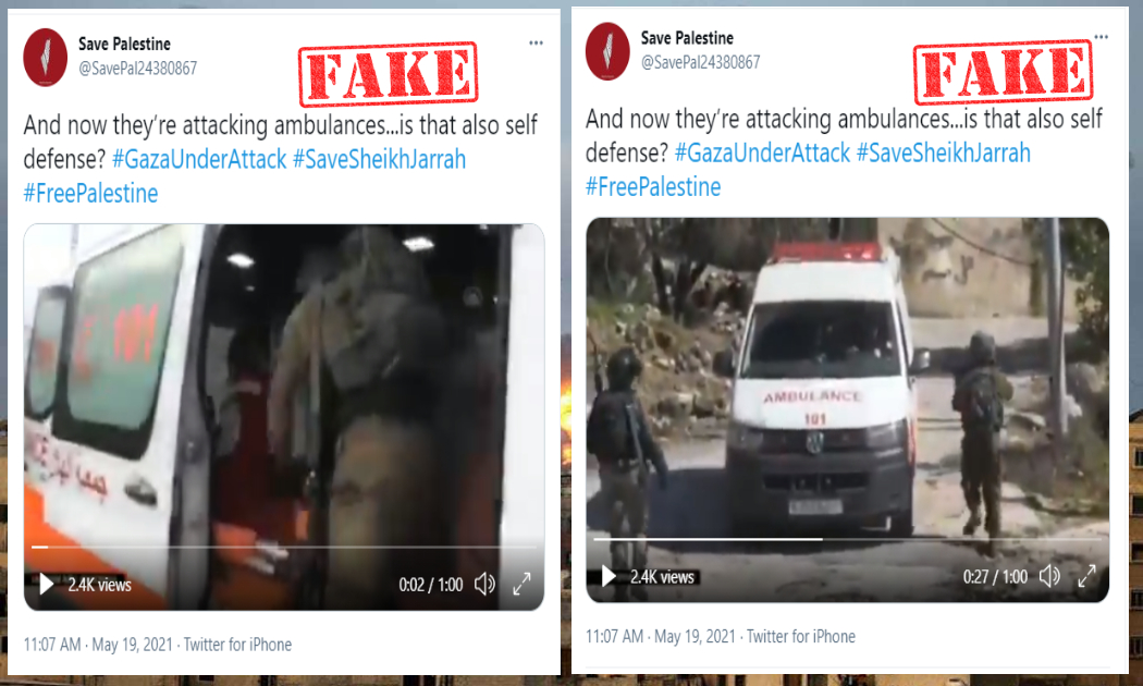 Old Videos Shared To Show Israeli Troop Stopped Palestinian Ambulance Amid Ongoing Conflict