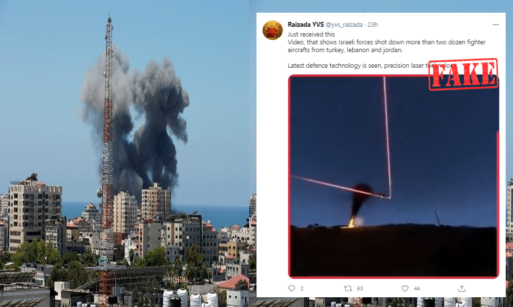 Scenes From Video Game Shared As Israels Air Defence System