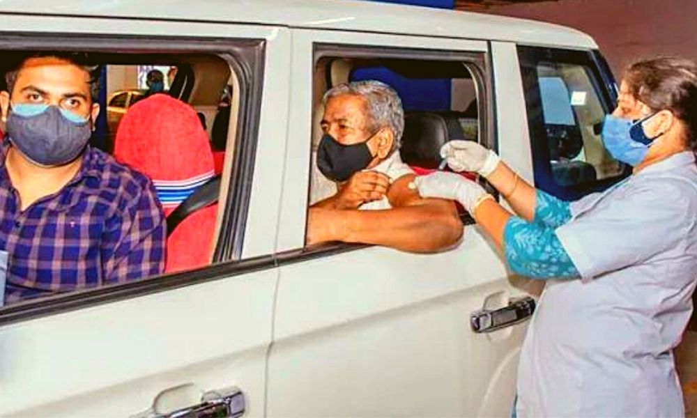 Kolkata Gets Its First Drive-In Vaccination Facility