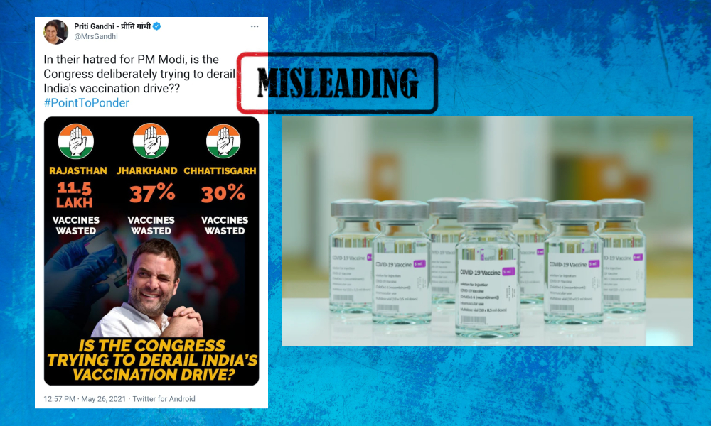 Viral Infographic Alleges Congress Hindering India S Vaccination Drive Based On Contested Data