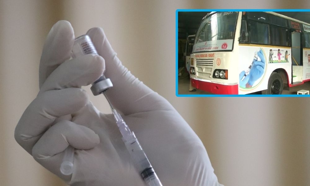 Karnataka: Buses Converted Into Mobile Vaccine Centres To Service People In Areas With No Hospitals