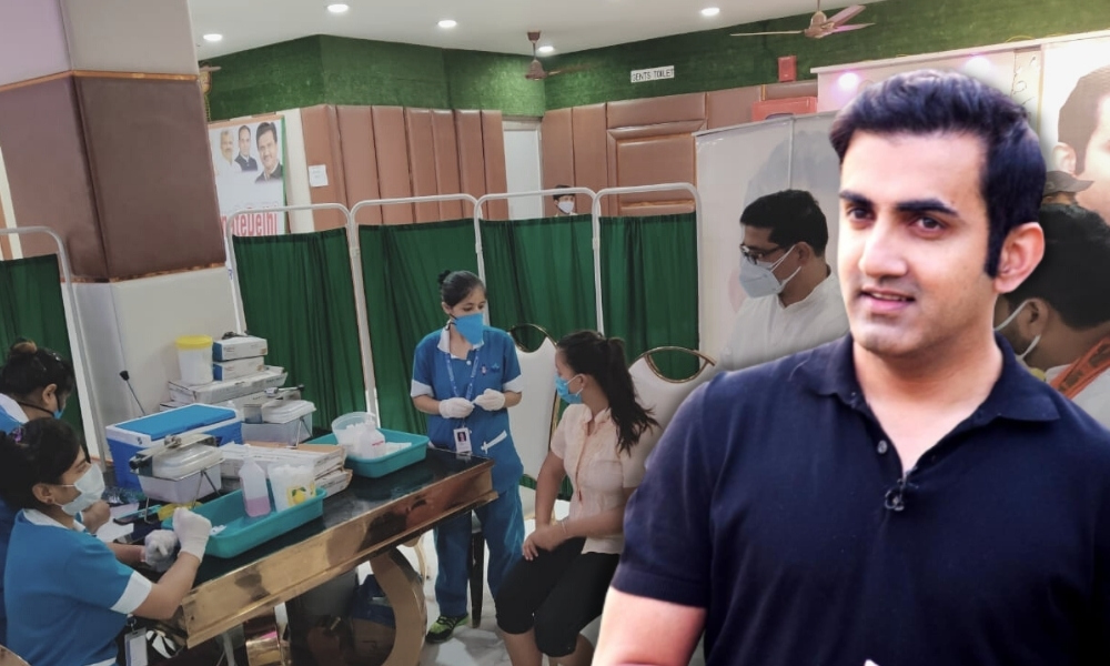 Delhi: Gautam Gambhir Sets Up Free COVID Vaccination Camp For Slum Residents