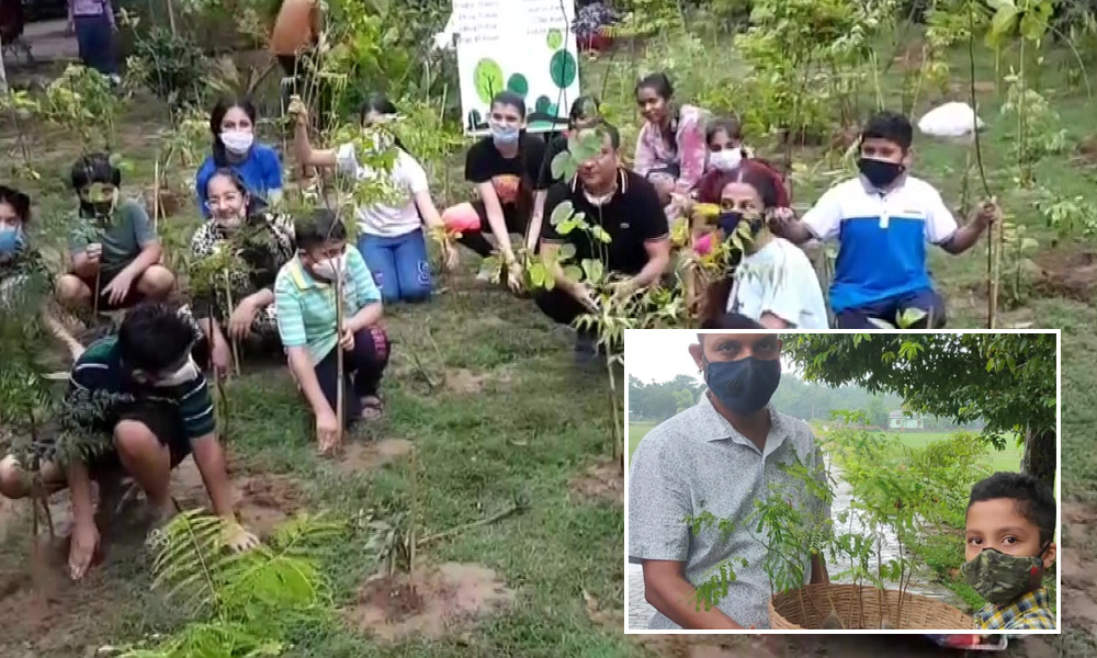 Assam: 9-Year-Old Plants Saplings To Boost Oxygen Amid COVID