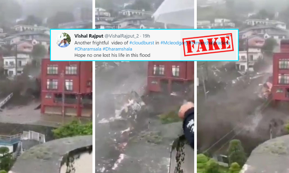 Video Of Landslide In Japan Circulated As Visuals Of Dharamshala Flood