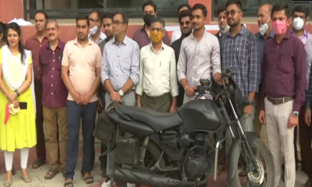 Engineering College Students In Gujarat Develop Hybrid Motorbike That Runs On Both Petrol And Electricity