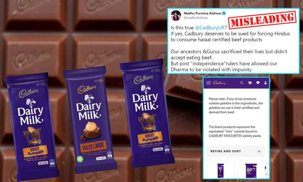 Does Cadbury Use Beef Derived Gelatine In Its Indian Products? No, The Viral Claim Is False!