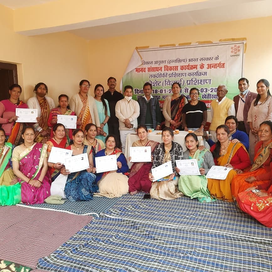 Receiving certificates for training