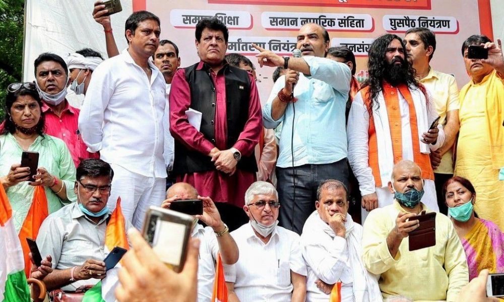 Six, Including Ex-Delhi BJP Spokesperson Arrested For Rasing Provocative Slogans At Jantar Mantar