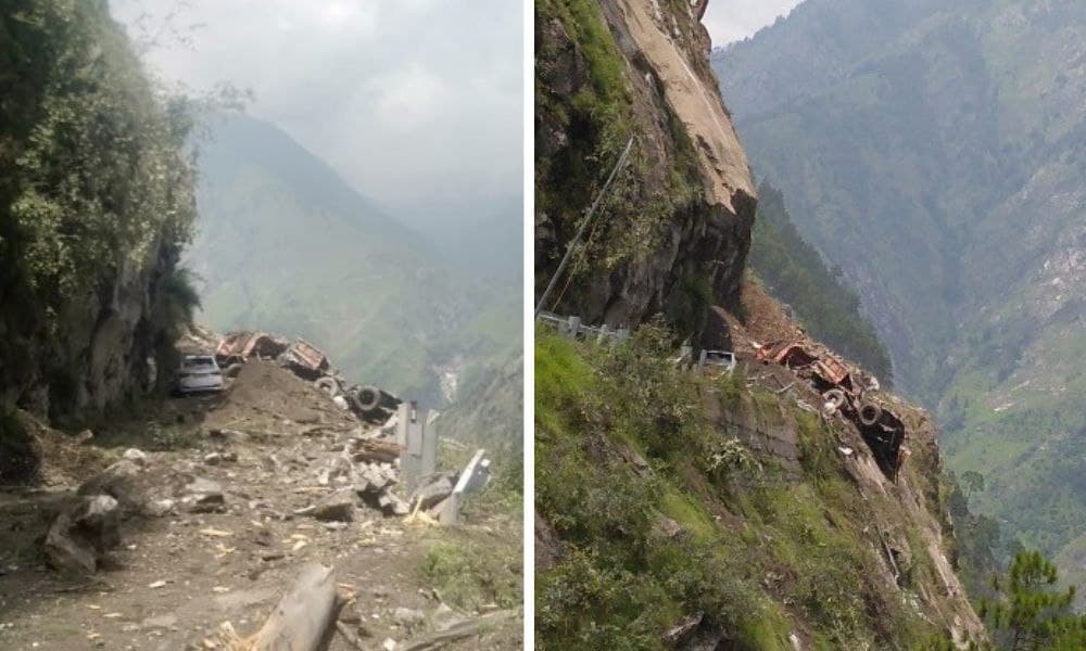 Disaster Strikes Himachal Pradesh Again: Landslide Traps Around 40 People In Kinnaur District