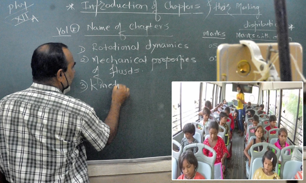 This Mobile Community School In Delhi Provides Free Education To Underprivileged Students