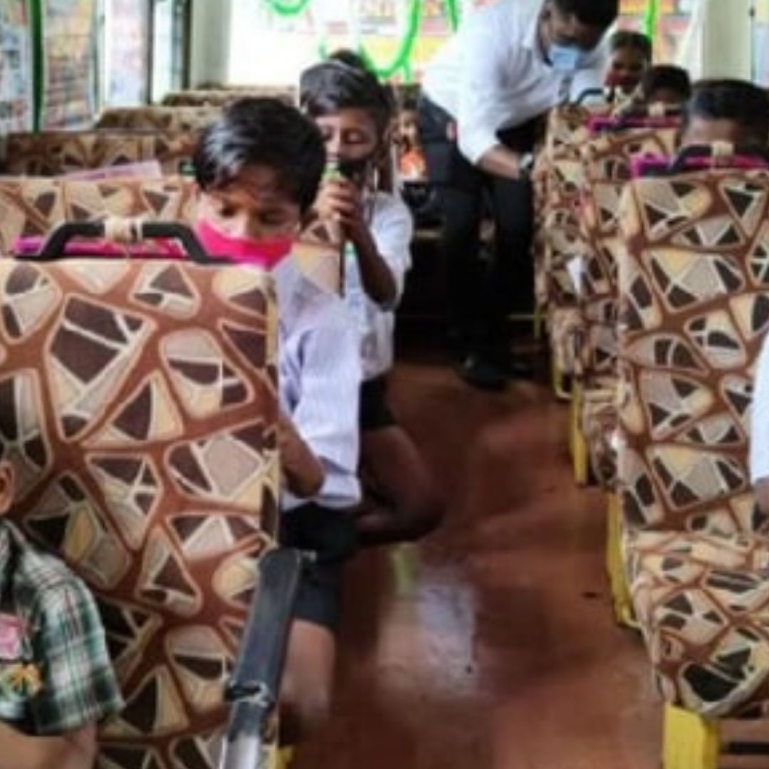 Education On Wheels: Mumbai Man Turns Bus Into School For Underprivileged Kids