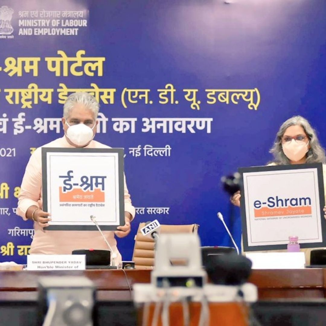 Govt Launches E-Shram Portal For Unorganised Sector; 165k Workers Register On First Day