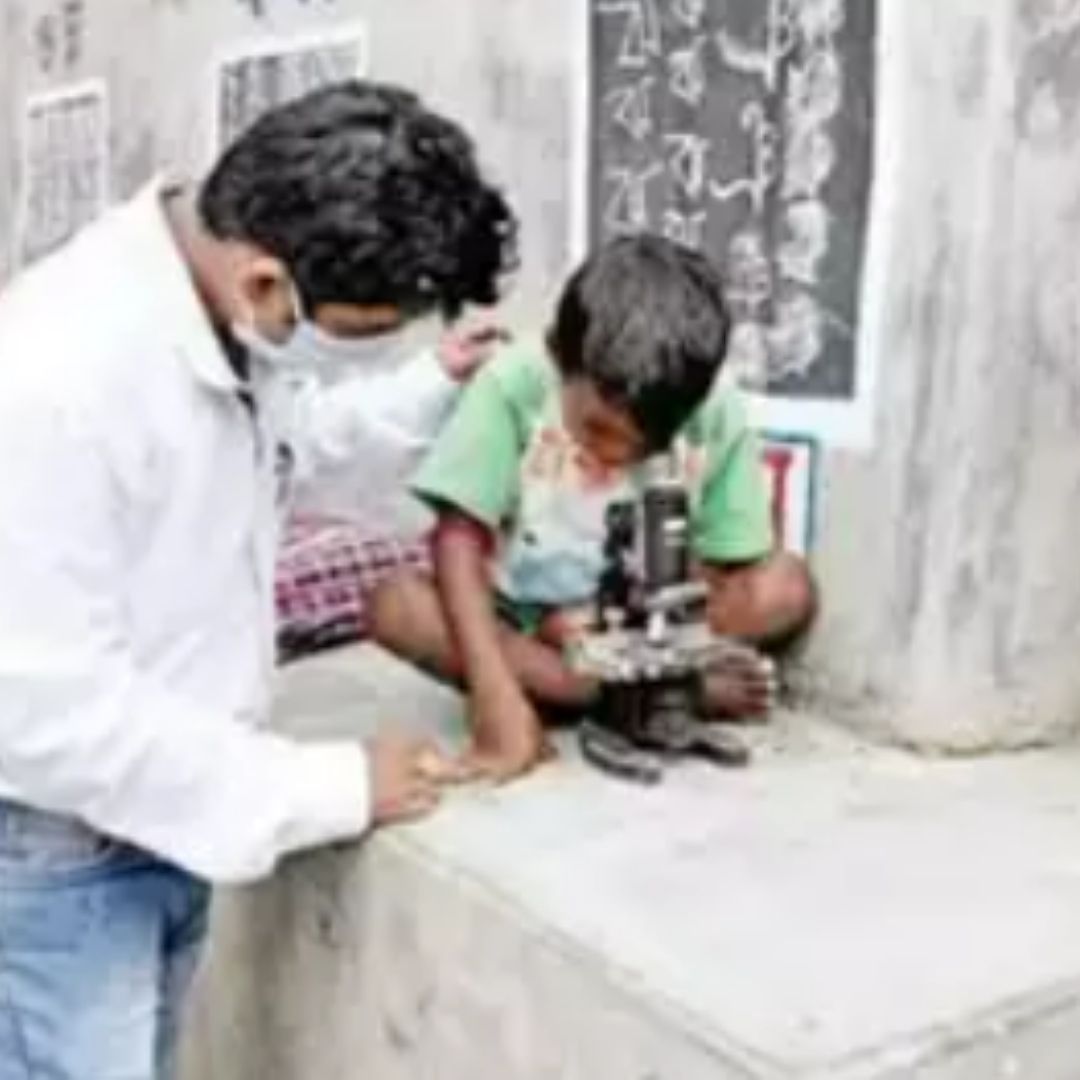 West Bengal: Teacher Transforms Walls Into Blackboards, Roads Into Classrooms