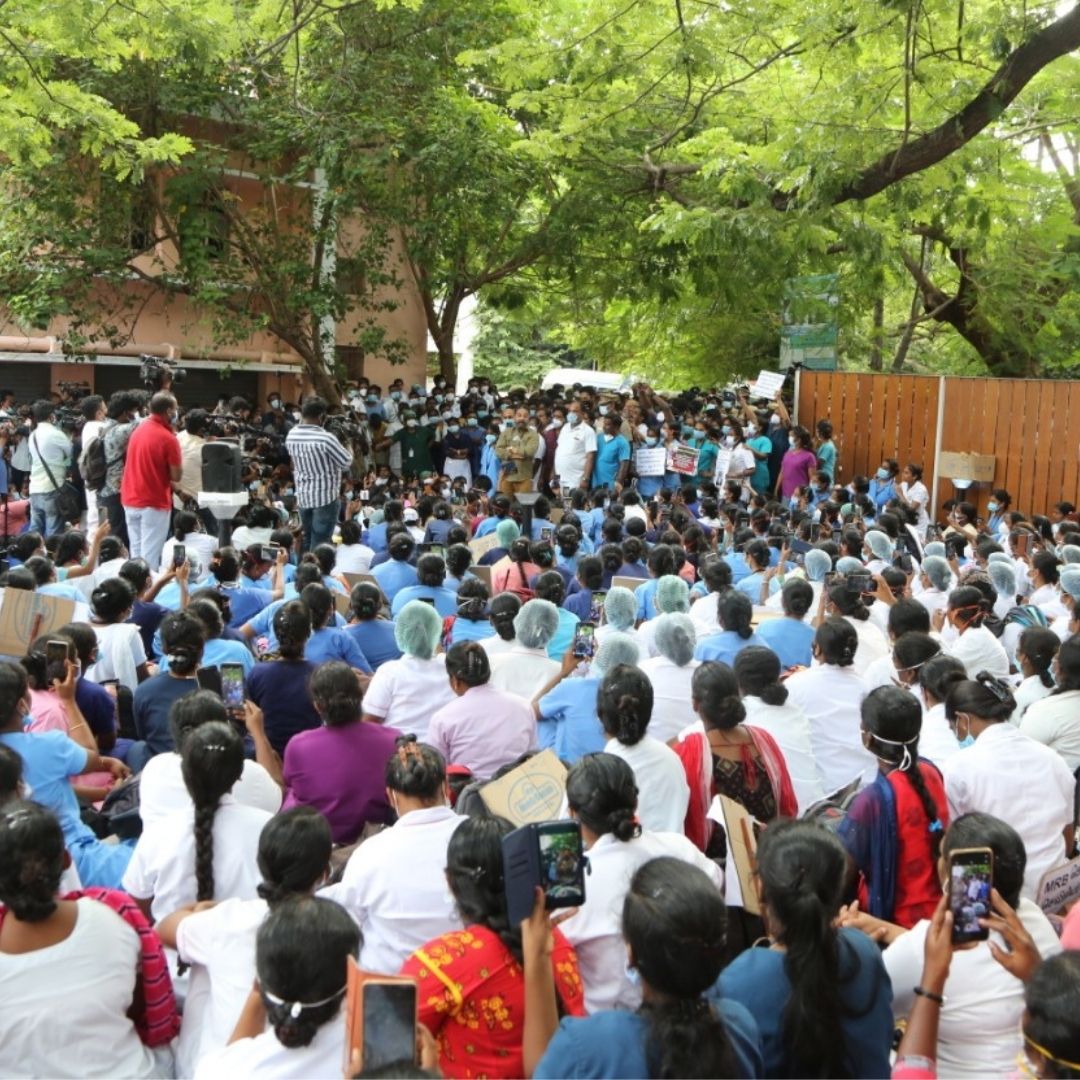 Risked Lives To Save People In COVID-19: ASHA Workers In Tamil Nadu Demand Permanent Employment