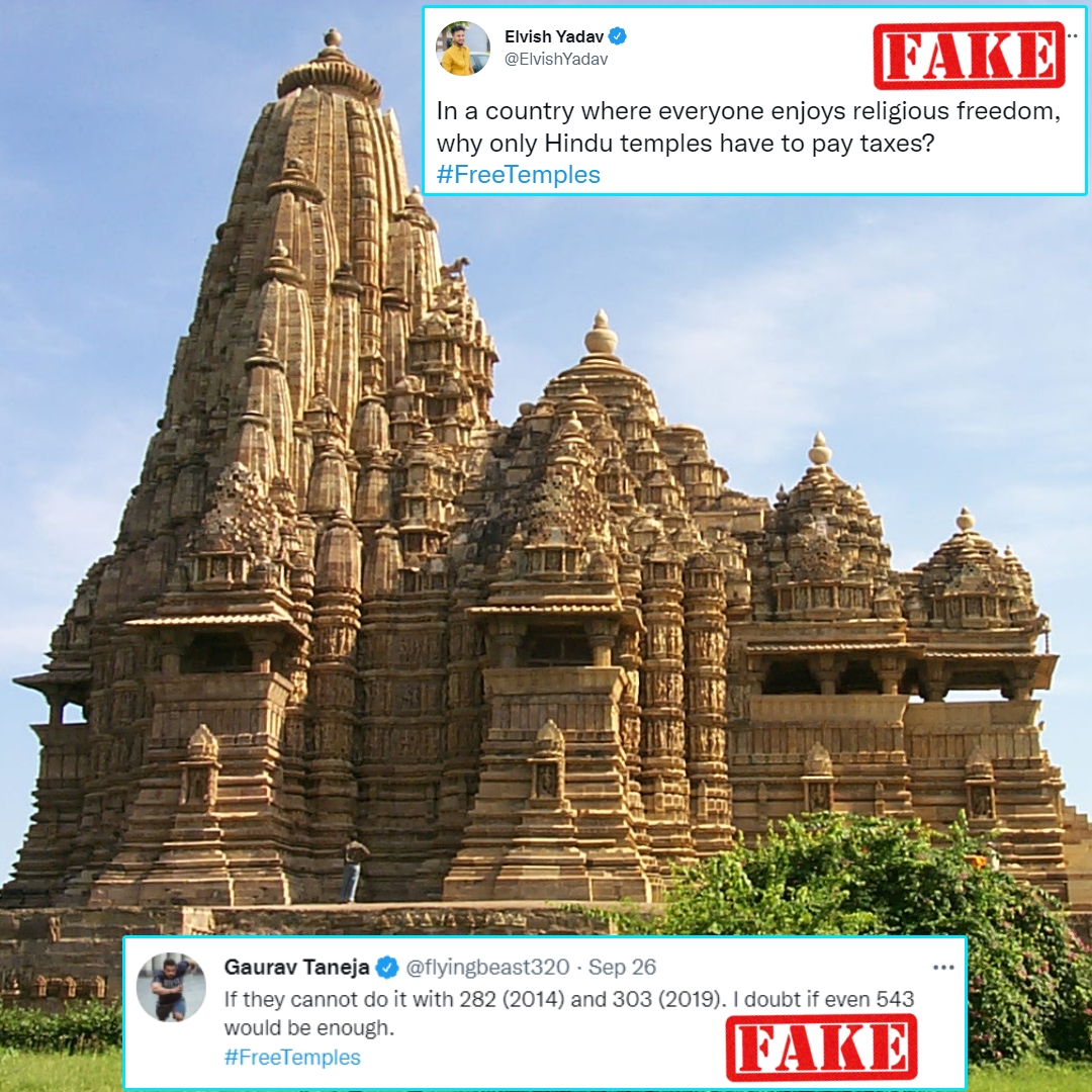 Only Hindu Temples Are Bound To Pay Taxes? No, Viral Claim Is False!