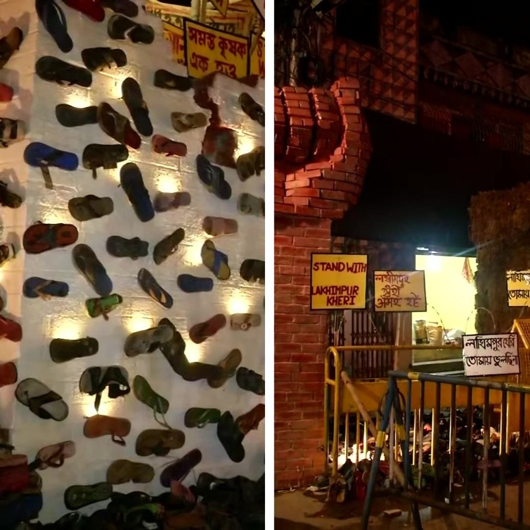 From Lakhimpur Kheri To Tebhaga: This Durga Puja Pandal In Kolkata Showcases  Farmers Agitation
