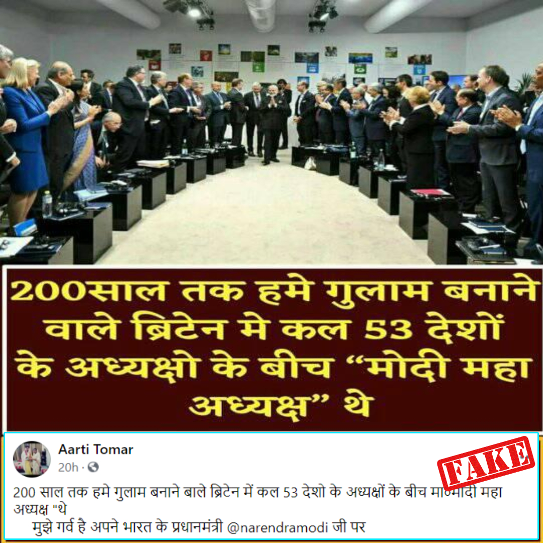 PM Modi Elected As Chief President In Britain Among 53 World Leaders? No, Viral Claim Is False!