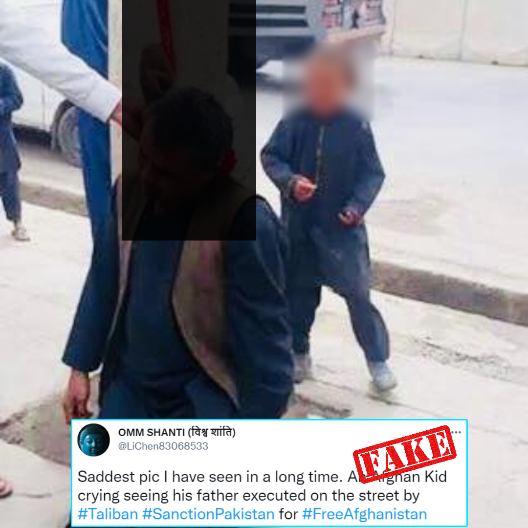 Taliban Hanged Man In Front Of His Son? Old Image Shared With False Claim