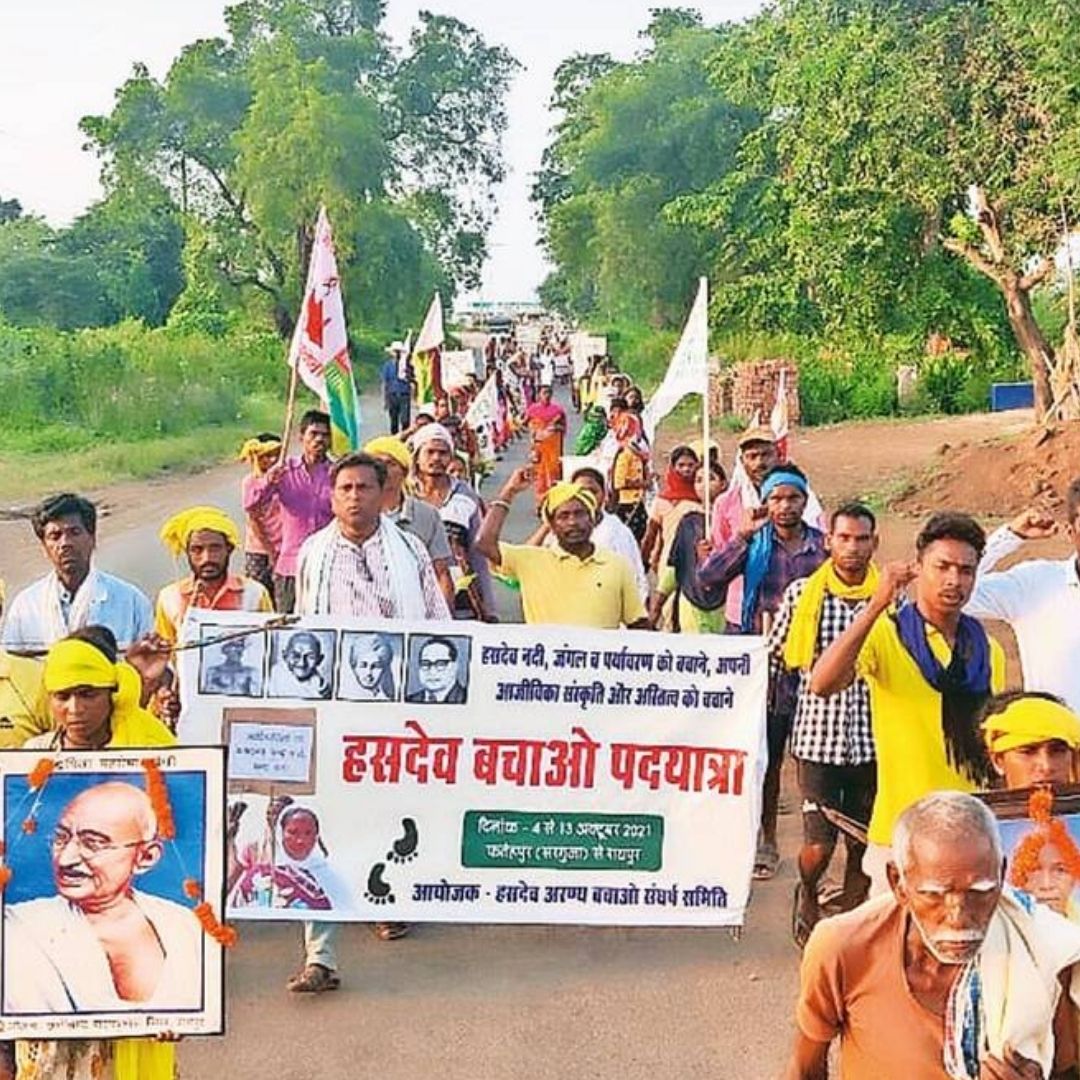 Chhattisgarh Tribals Continue 300km March Seeking Prohibition Of Coal Mining Projects