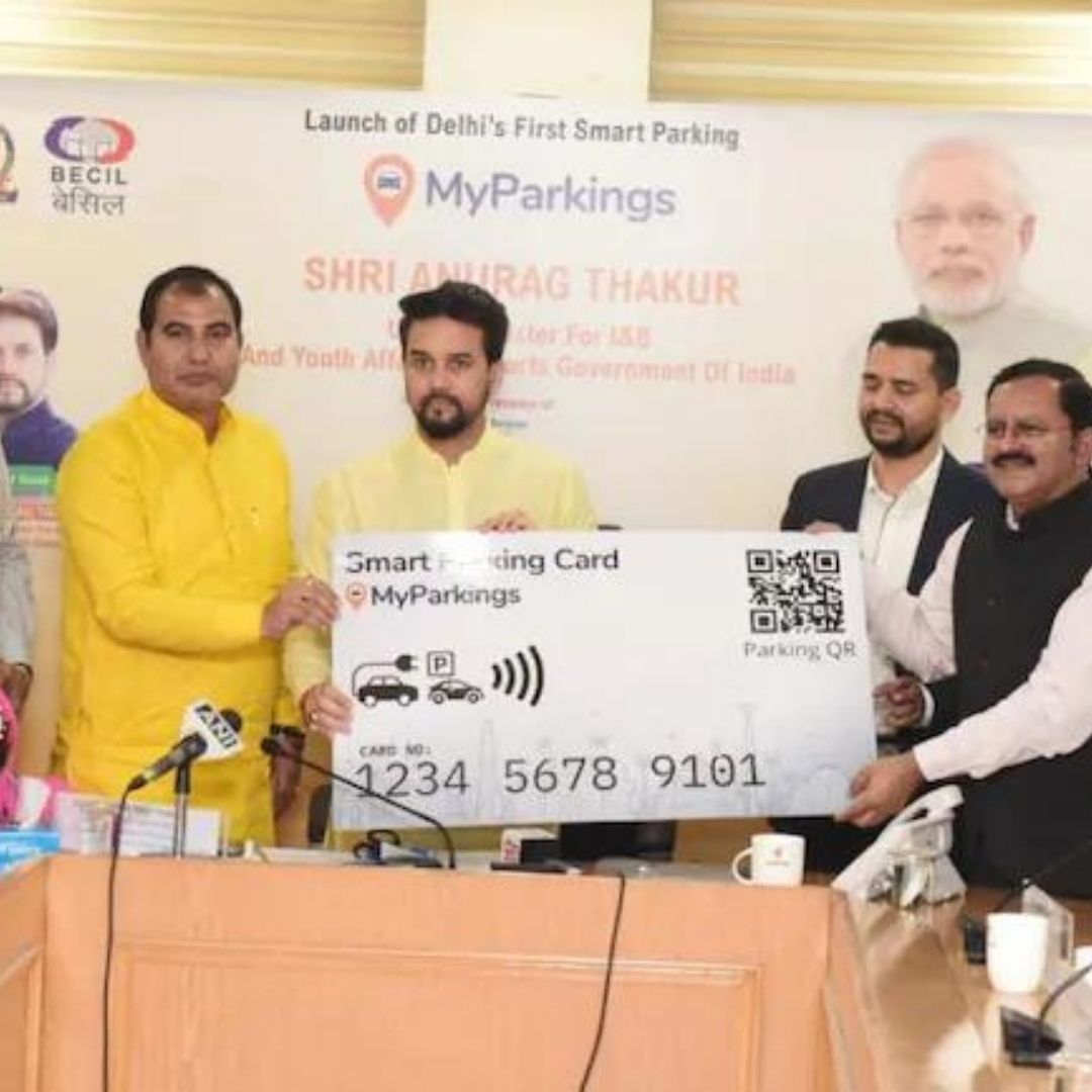 Anurag Thakur Introduces Mobile App To Book Parking Slots Online In Delhi